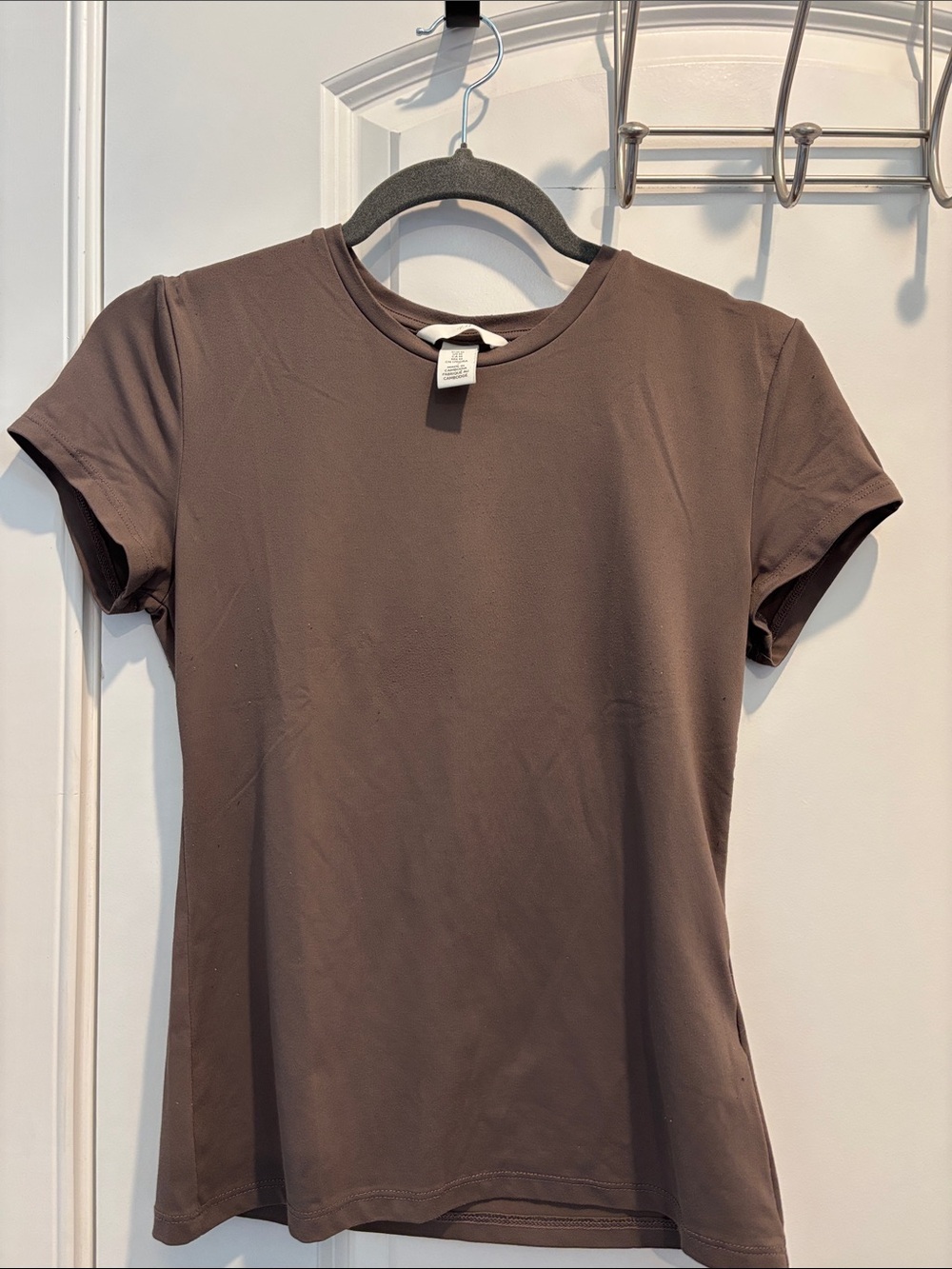 H&M Short-Sleeve 3-pack Crewneck Tee - Brown, white and bone colors